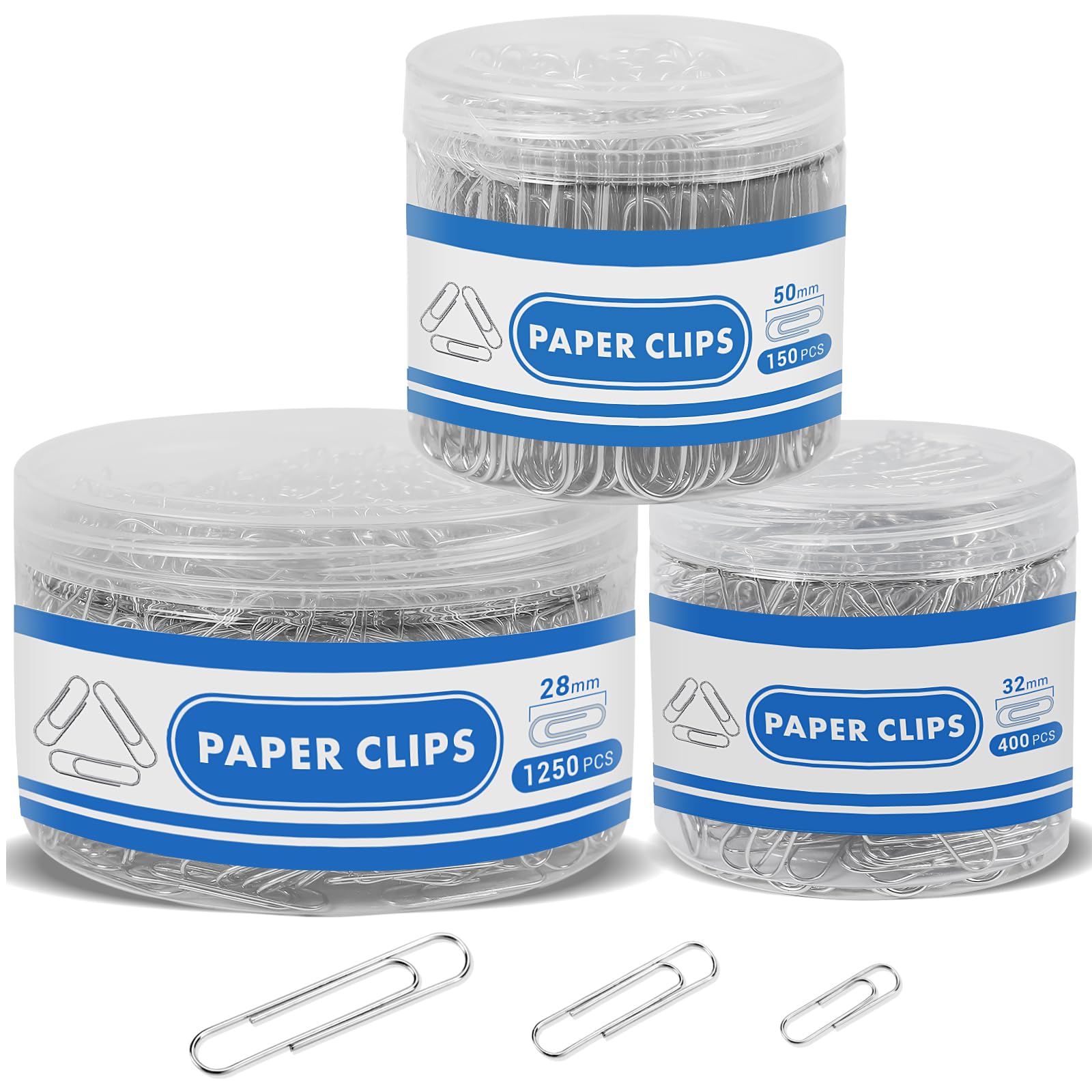 700 Paper Clips,Medium and Jumbo Size,Paperclips for