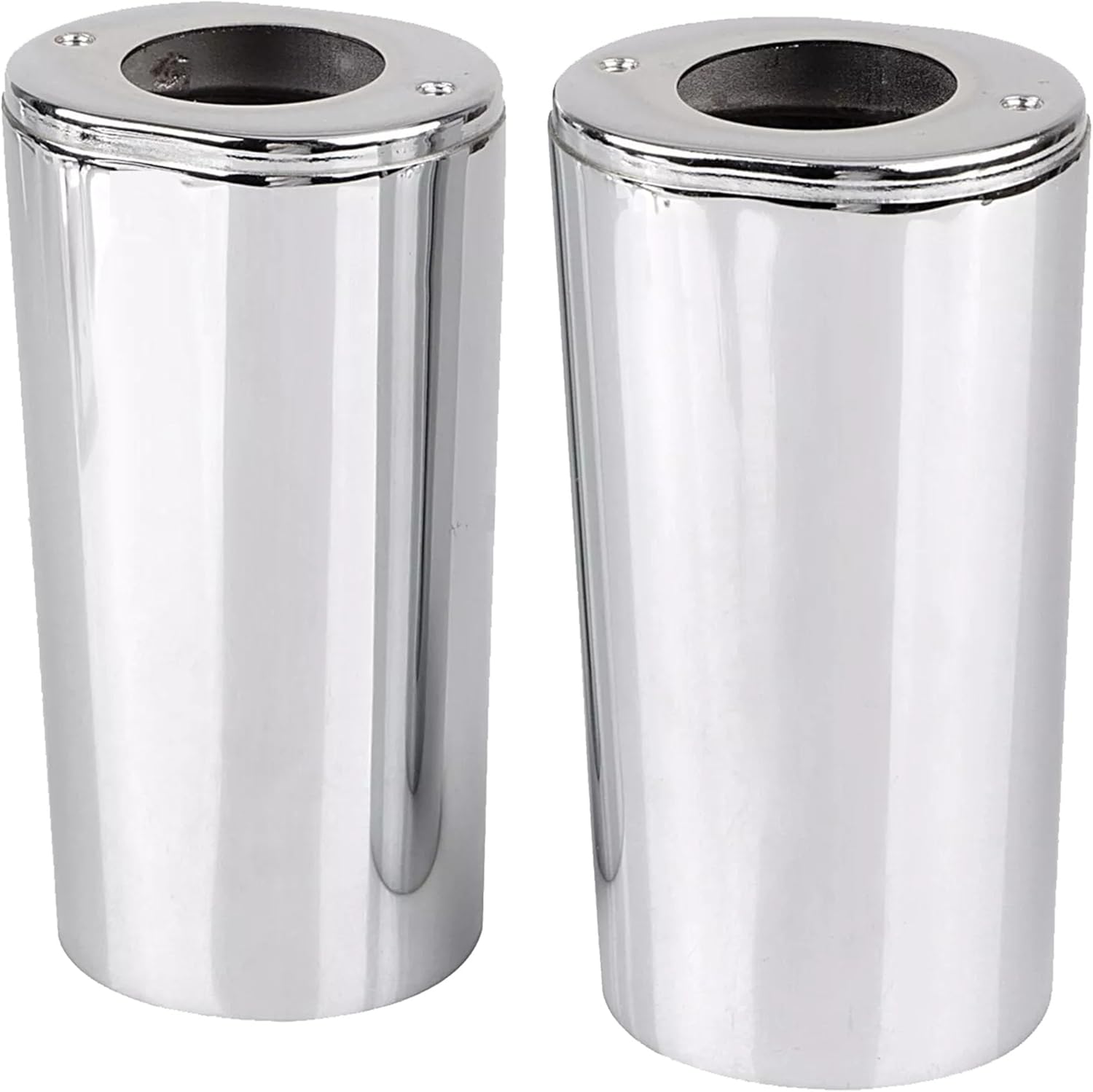 Harley Front Fork Upper Slider Front Fork Boots Slider Shell Fit for Softail Heritage Touring Electra Glide Rood King Ultra Classic Street Glide 1997-2003 (Black)