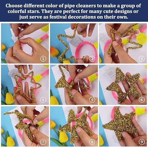 Miniatura 4 de Limpiadores de tuberías, limpiadores de tuberías para manualidades, manualidades, suministros de manualidades, suministros de arte (1000 limpiadores