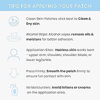 Vista 6 de The Patch Remedy Focus Patch Ginkgo Biloba, acetil-L-carnitina, bacopa, L-treonato de magnesio, té verde 30 parches