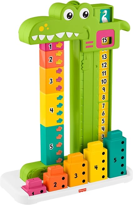 Fisher-Price Cocodrilo para sumas, juguete educativo preescolar