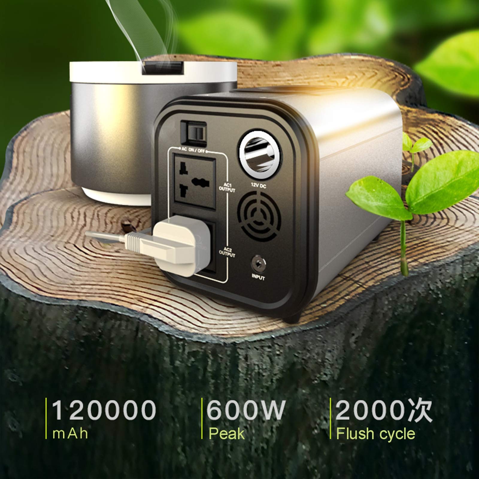 発電機・ポータブル電源 Power Portable Battery BA-450 120000mAh Amazon.com: ZXCVBNAS 120000mAh 220VPortable Laptop Phone Charger