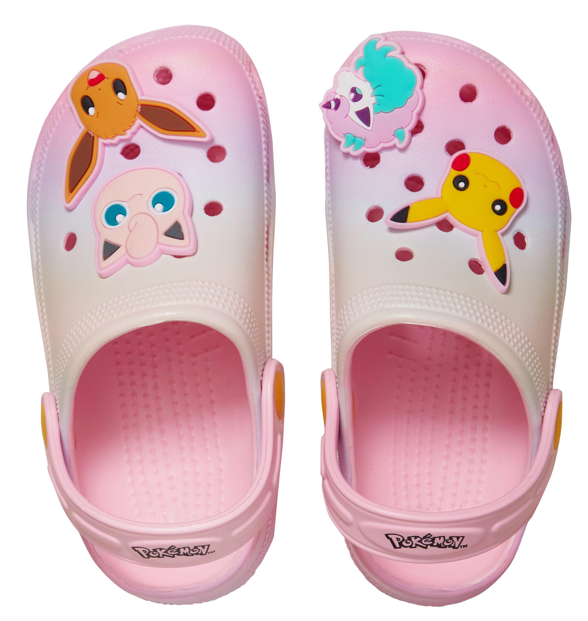 Pokémon Sabots Fille avec Breloques Sandales Enfants Pikachu Évoli Ponyta Rondoudou Tongs Plage Vacances