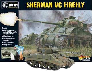 Warlord Bolt Action Sherman Firefly Vc 1:56 Tabletop Miniatures - Plastic Paintable Miniature WWII Soldiers Set, Unpainted Table Top 28mm Military Minifigures for Adults - Gaming Figurines Pack