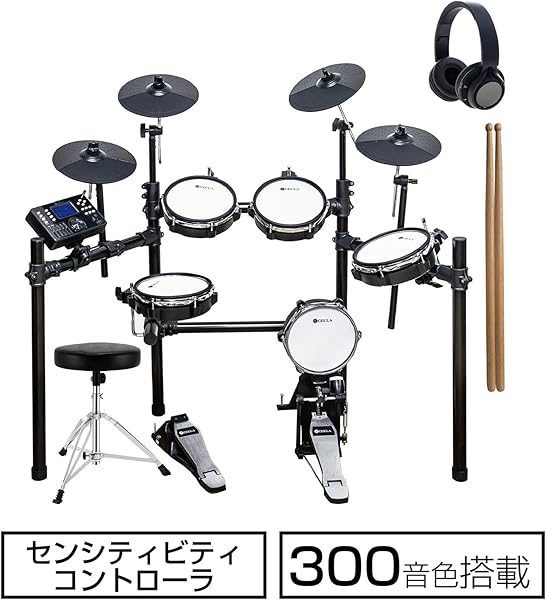 CEULA 電子ドラムセット タッチセンサー メッシュ