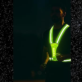 Gilet De Sécurité Réfléchissant Avec Sac Banane - Jaune Fluo, Réglable, Unisexe - Pour Running, Vélo, Jogging (haute Visibilité 360°)
