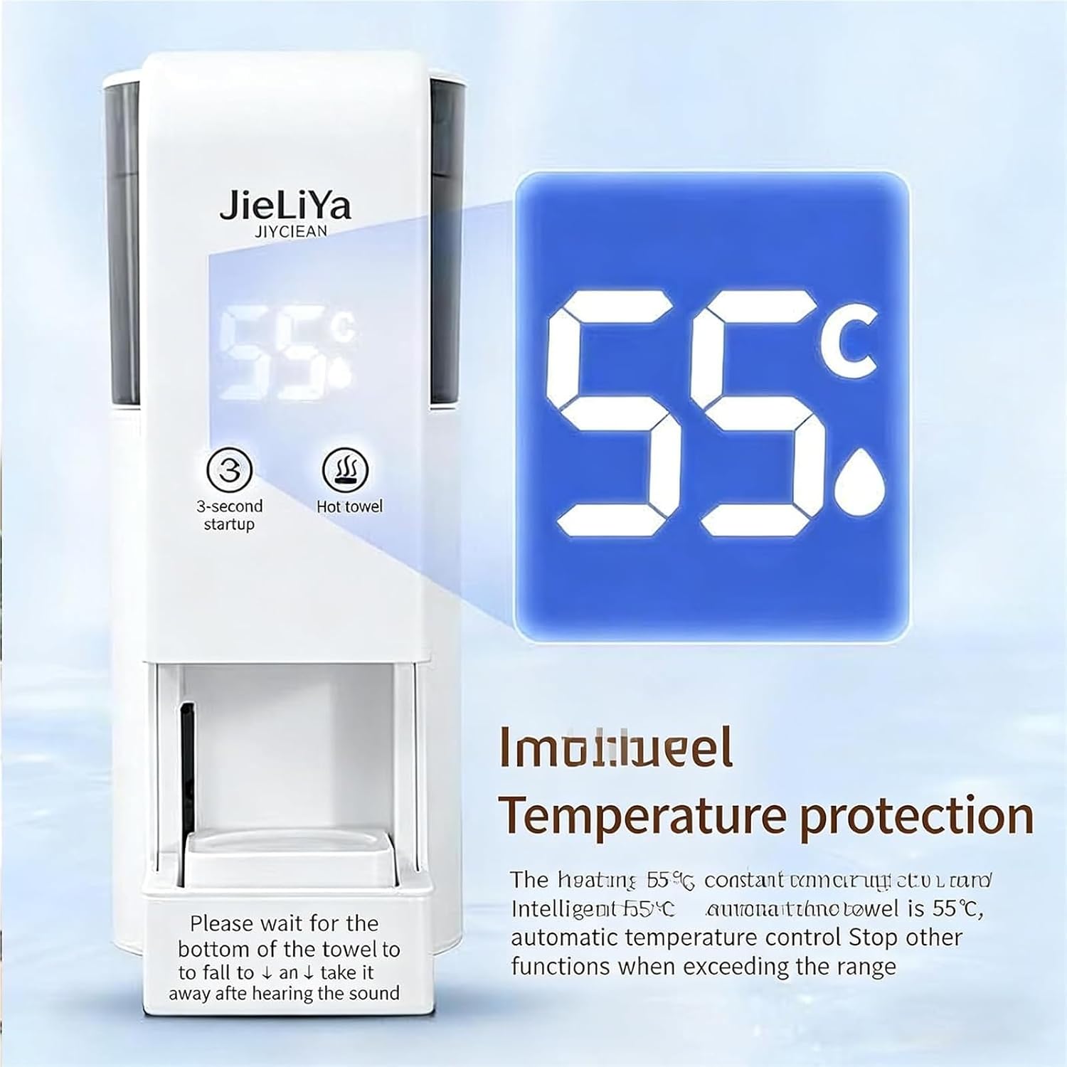 Hot Towel Dispenser, Hot Towel Warmer Automatic, Hot Face Towel Warmer Machine, Upgrade Portable Disposable Towel Warmer For Spa & Care, Includes 100 Compressed Towels.