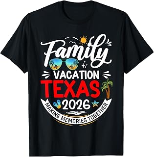 Family Vacation Texas 2026 Summer Matching Vacation 2026 T-Shirt