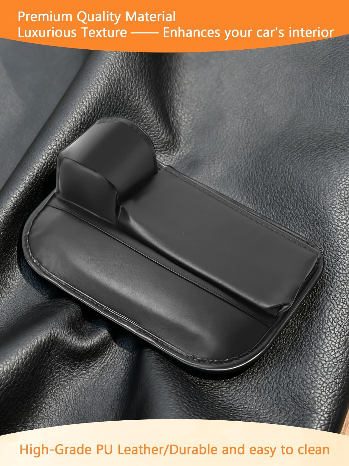 Car Seat Gap Filler Organizer,Car Seat Gap Storage with Cup Holder for Drink, Front Seat Gap Storage Box, Universal Fit PU Leather Gap Bag for Phone, Sunglasses, Cards, Keys(Left+Right Side)