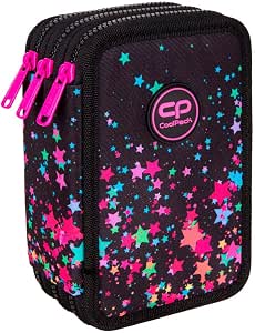Coolpack Federmäppchen DUKE GREYM – 2 Fächer, Zusätzliche Tasche, Aus Polyester, 23x10,5x8 Cm