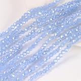 Generic 100 Pieces 8Mm Gradient Color Imitation Jade Beaded DIY Bracelet Necklace Earrings Jewelry Making Material whitesapab 3x4mm-1200pcs