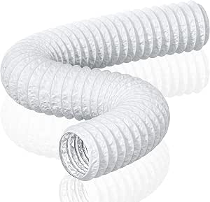 HG Power 150 mm Exhaust Hose, 5 m Flexible PVC Aluminium Pipe, Ventilation Hose, Sound-Insulated Aluminium Flex Hose, Exhaust Pipe for Growth Tent, Dryer, Mobile Air Conditioning, Exhaust Fan, White - View 2