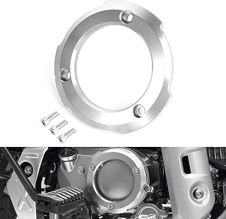 オートバイ右クランクケースカバーリングエンジンガードカバーホンダスーパーカブC125ハンターカブCT125トライアル125モンキー125グロム125(シルバー)