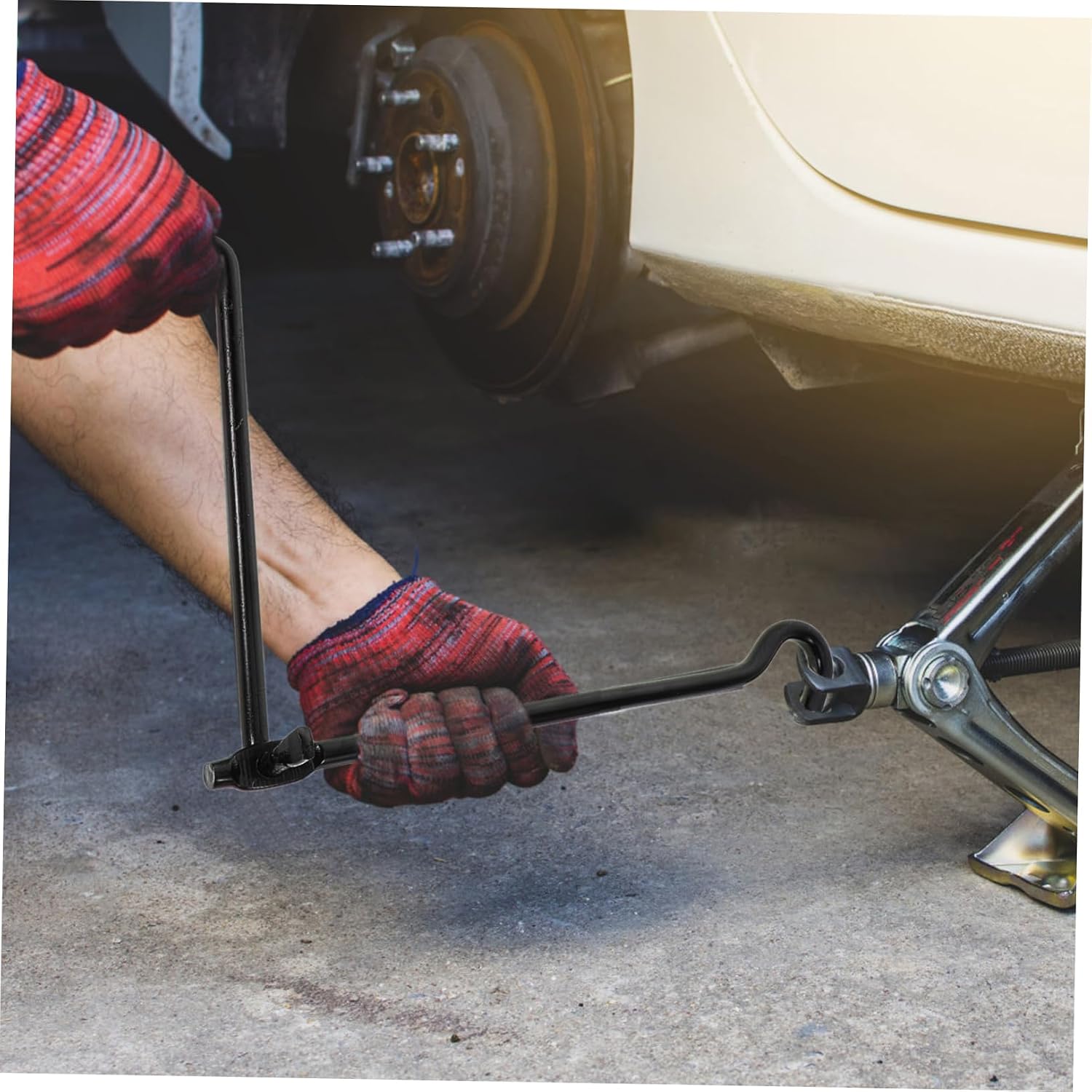 Heavy Duty Car Jack Handle for Easy Lifting Manual Tool for Vehicle Maintenance and Repair Fit for Scissor and Construction Use