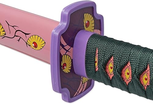 Vista 6 de Zisu Demon Slayer - Espada, alrededor de 41 pulgadas, pilares de Hashira y Katana protagonista para uso de cosplay, textura original de anime