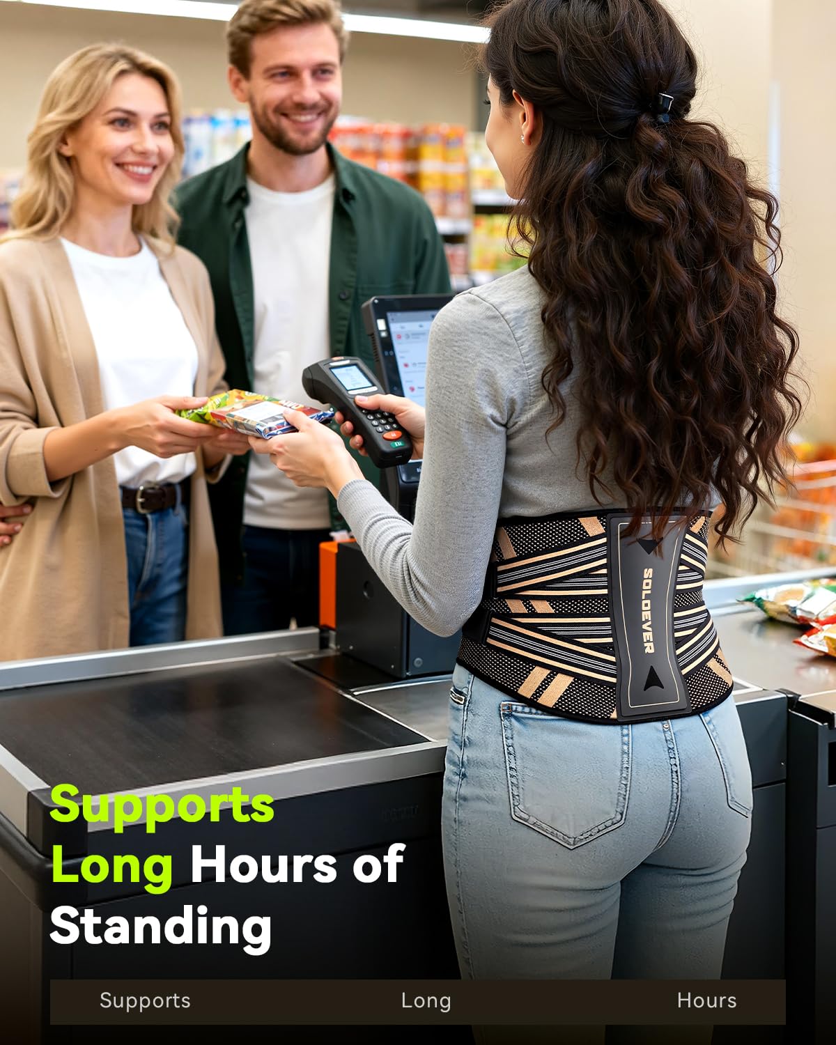 Ultra Breathable Back Brace for Lower Back Pain Relief,[Medical Grade & Copper Infused] Lumbar Support Belt with Bionic Support System, Adjustable Back Support Brace for Sciatica,Herniated Disc,Men&Women - Image 8