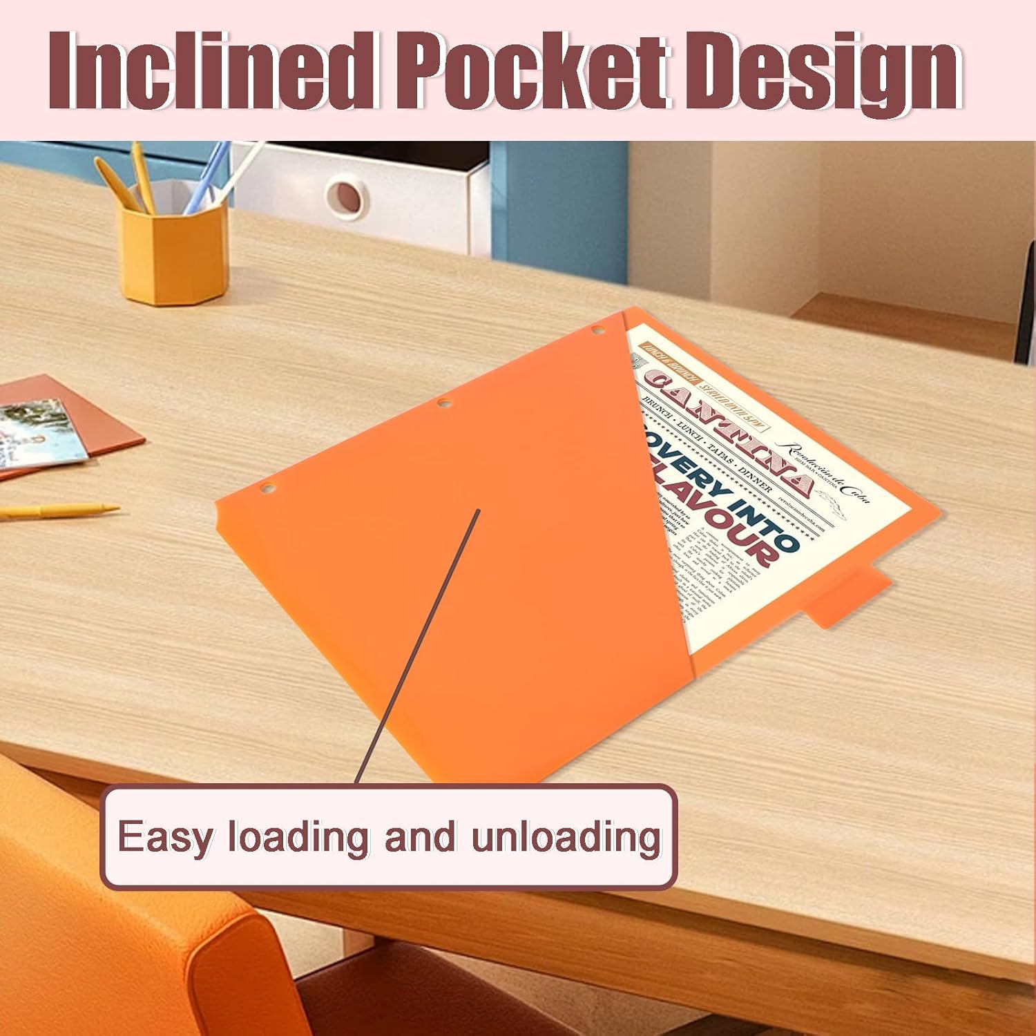 120 Count Plastic Binder Dividers with Pockets, 20 Pack of 6 Tab Multicolor Dividers for 3 Ring Binders, Big Insertable Tabs, Works with Sheet Protectors