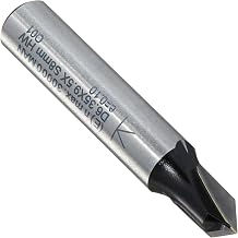 Edessö 103006408 V-Nut- Schriftenfräser HW Z2 A=6,35 <=90/B=9,5C=8, silber
