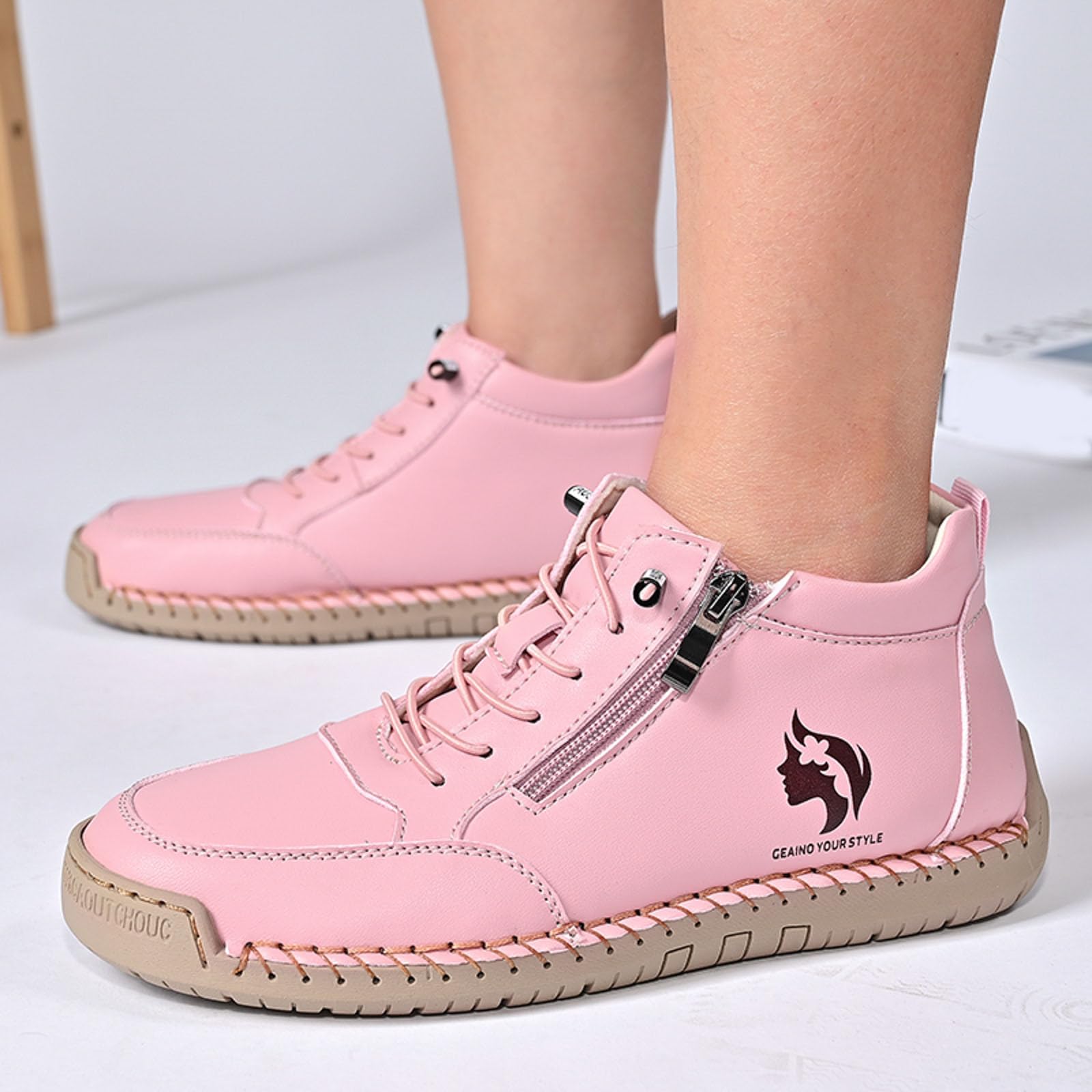 Scarpe Ortopediche da Donna Scarpe da Casa per Corsa e Tennis Urbani Camminare Correre per Escursionismo con Suola Morbida alla Moda Traspirante e Confortevole Lightweight Elastic Sneakers