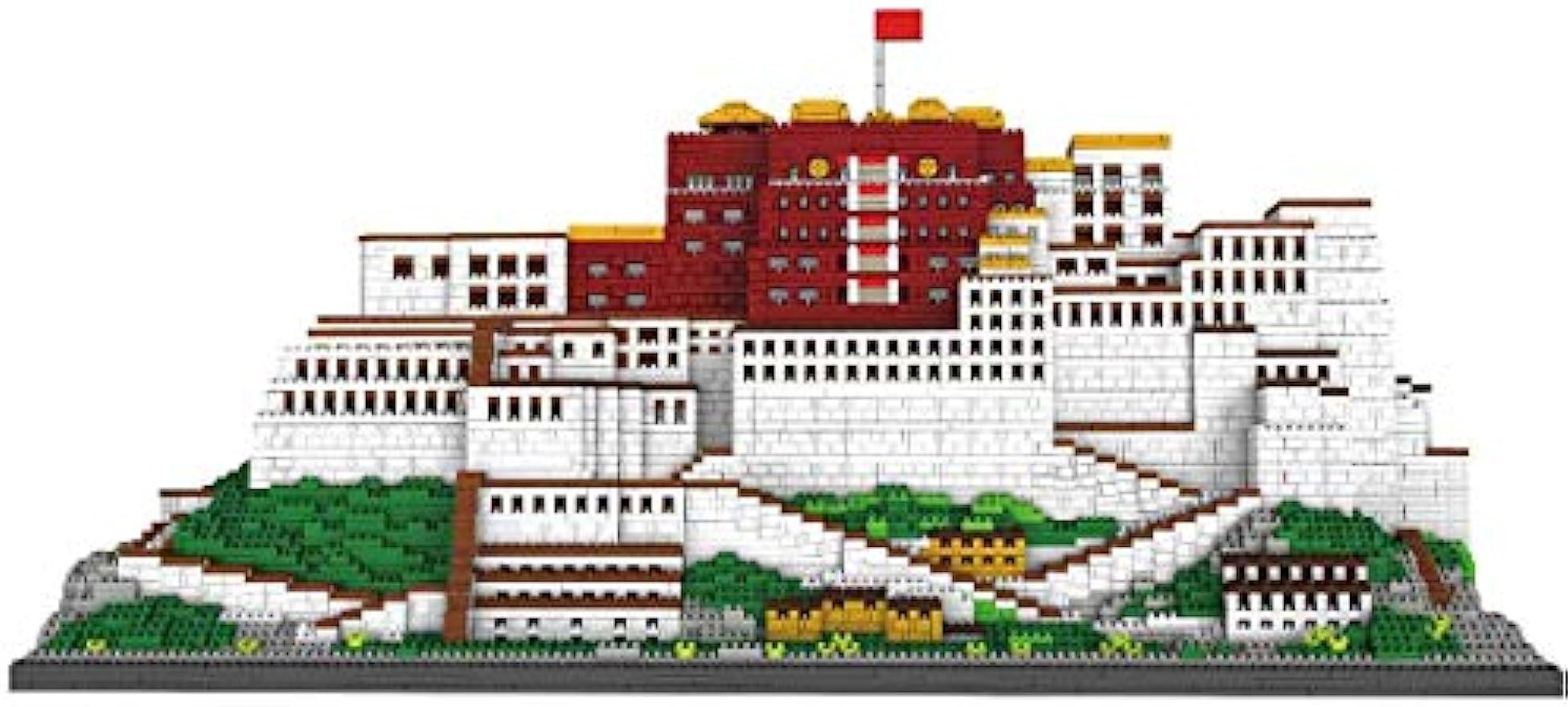 Bausteine Haus Bausatz, 10000+ Teile Architektur Potala-Palast Modellbausatz, Berühmte Gebäude Modular Custom Bausteine Groß MOC Klemmbausteine Bauset Nicht Kompatibel mit Lego Architecture