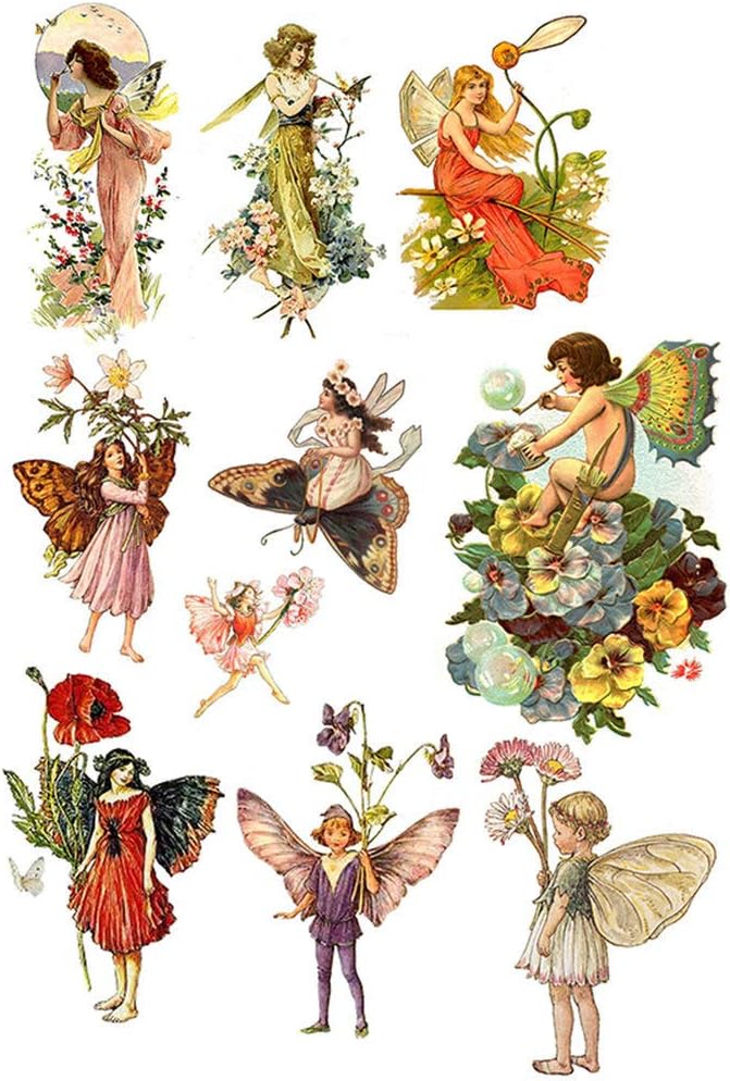 Fairies of Old 89280 Ceramic Decal Enamel Decal