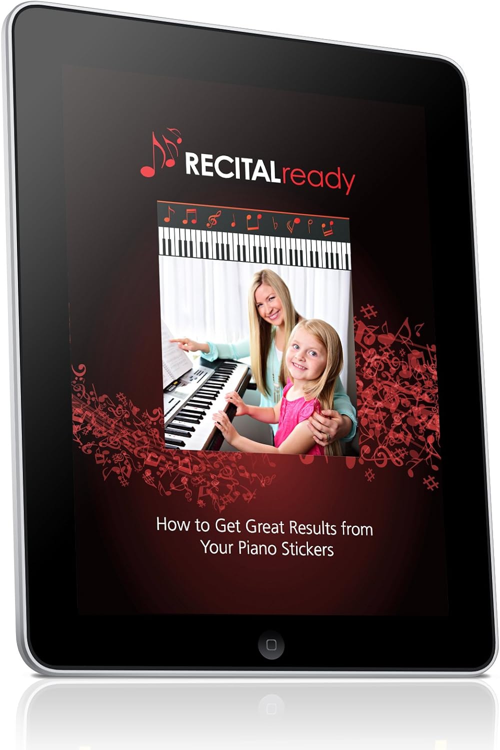 Best Reusable Large Color Piano Key Note Keyboard Stickers for Adults & Children’s, FREE E-BOOK, Great for Beginners Sheet Music Book, Teacher Recommended to Learn to Play Faster