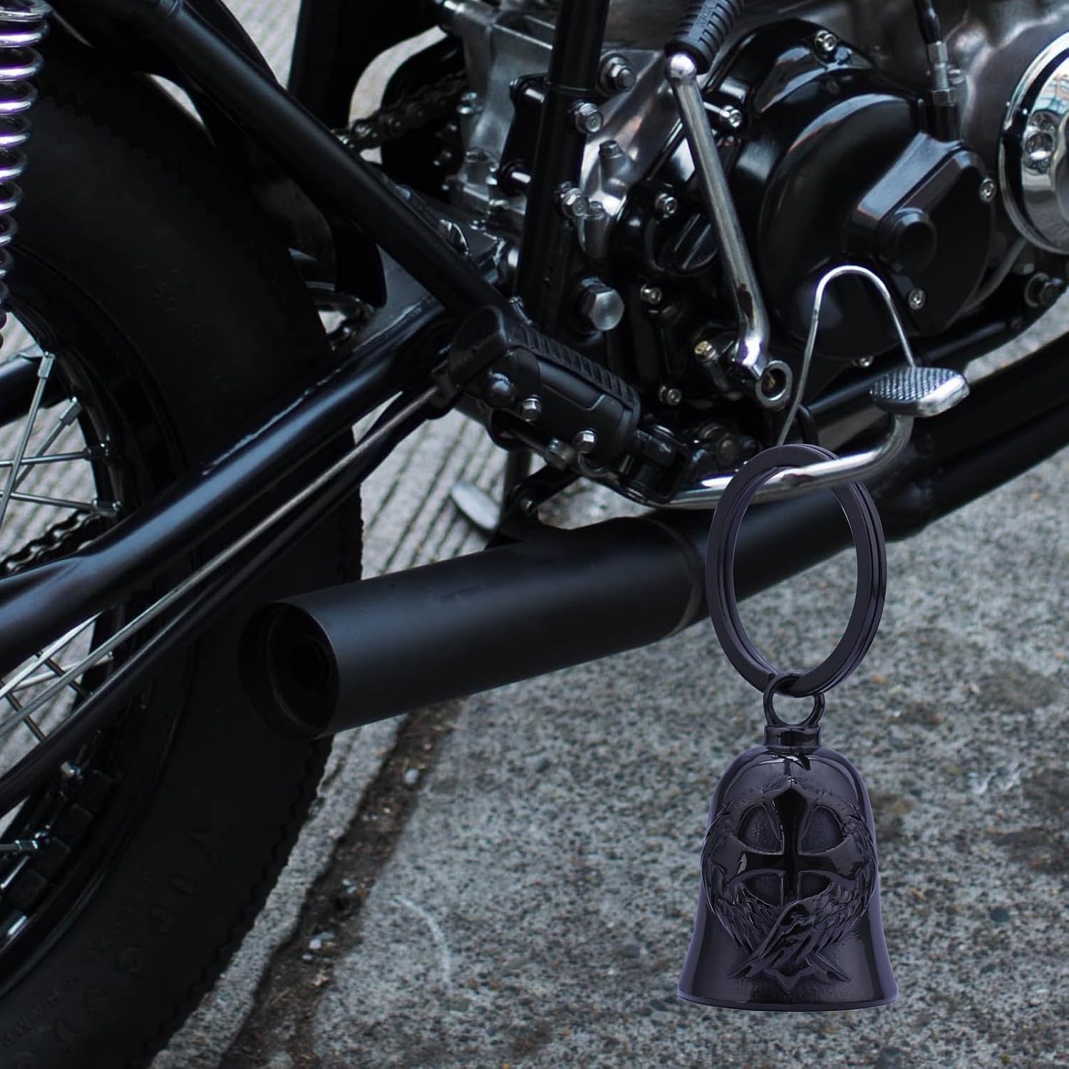 Motorcycle for Bell - Bicycle Bells for Men, Stainless Steel bring good luck and peace motorcycle bell