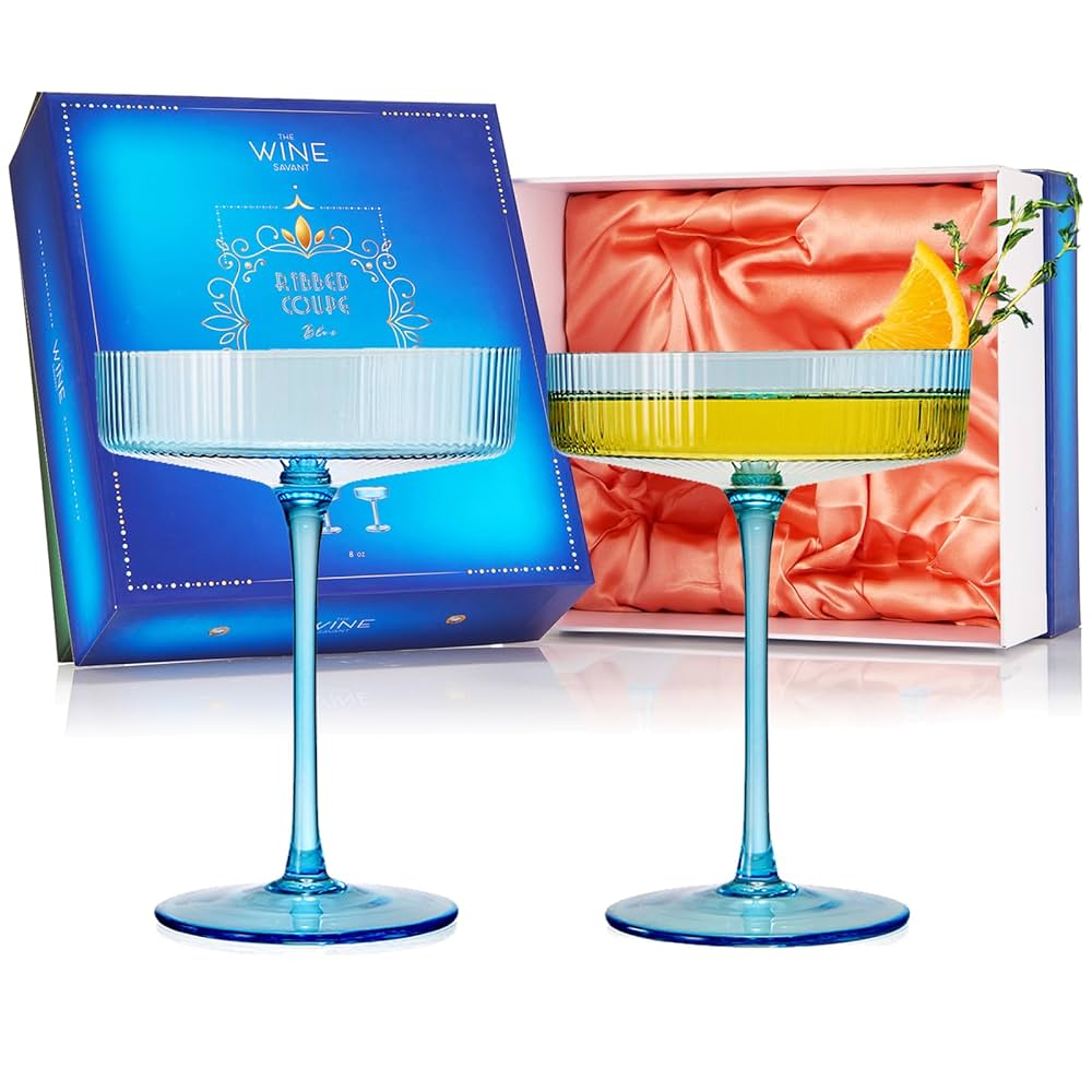 Amazon.com | Vintage Art Deco Coupe Glasses, Martini