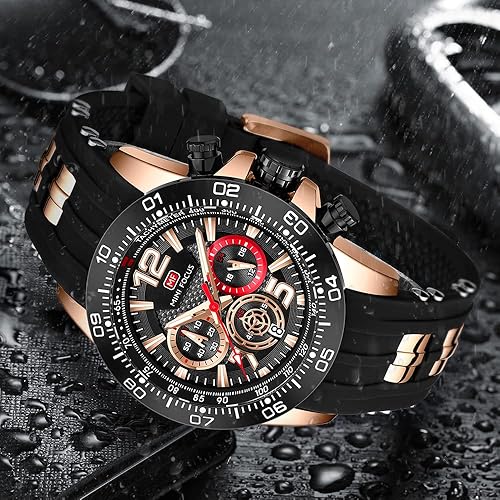 Miniatura 2 de AIMES Watch for Men Sport Military Waterproof Chronograph Mens Watches Analog Quartz Big Face Classic Stylish Fashion Casual Designer Business Work
