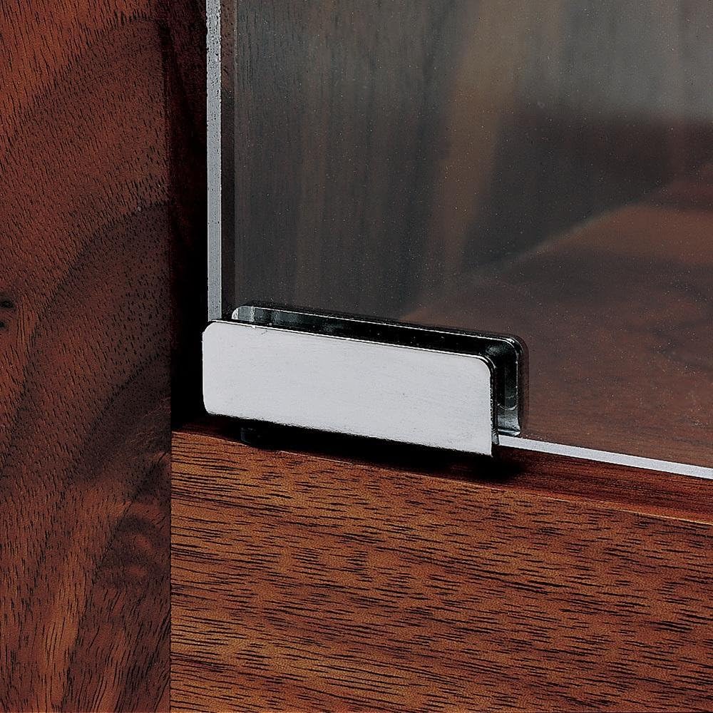 Glass Door Pivot Hinge for Free Swinging Glass Doors Polished Chrome (Pair)