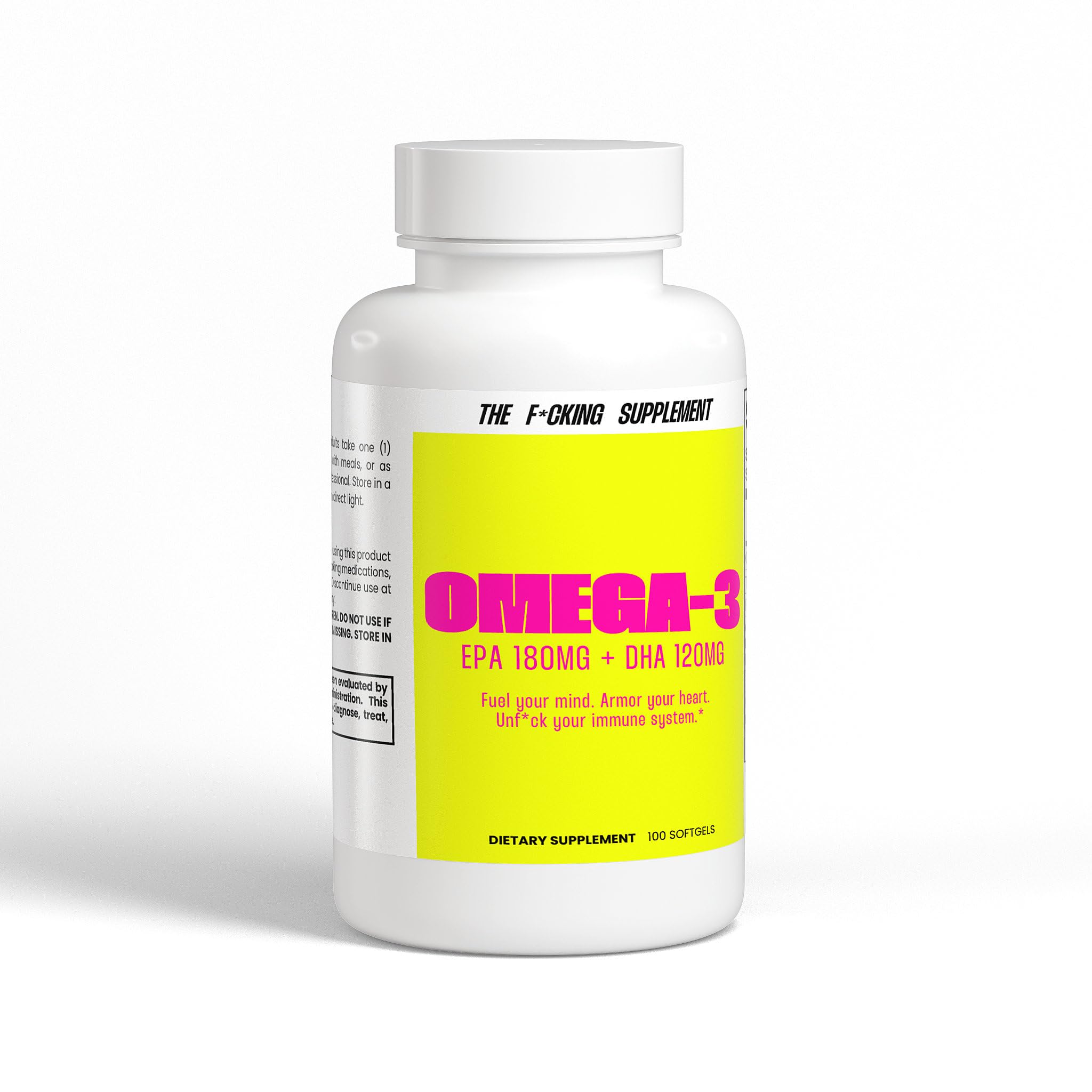 Omega-3 EPA 180mg + DHA 120mg, Fish Oil Softgels, 100 Count, 0.38 lb