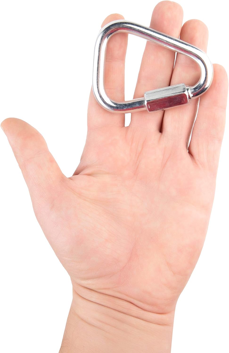 Set of 5 Carabiners for Ninja Slackline. Triangle Shaped Quick Links for Ninja Slackline. Large 5/16" (M8/80mm)
