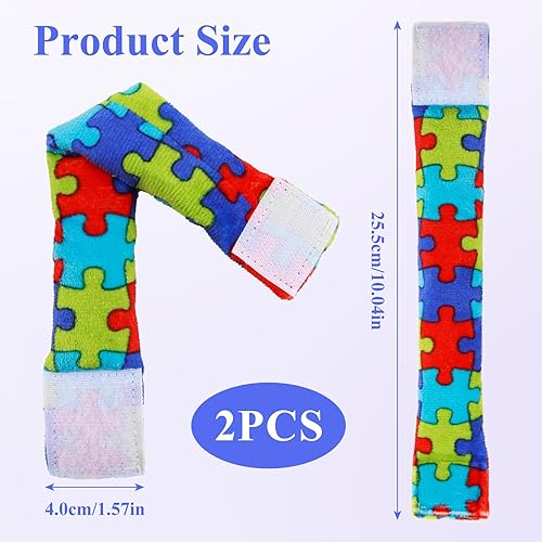 Miniatura 2 de Paquete de 2 pulseras sensoriales con peso con entrada de presión profunda para SPD, TDAH y autismo, aumenta la estabilidad y la concentración de la