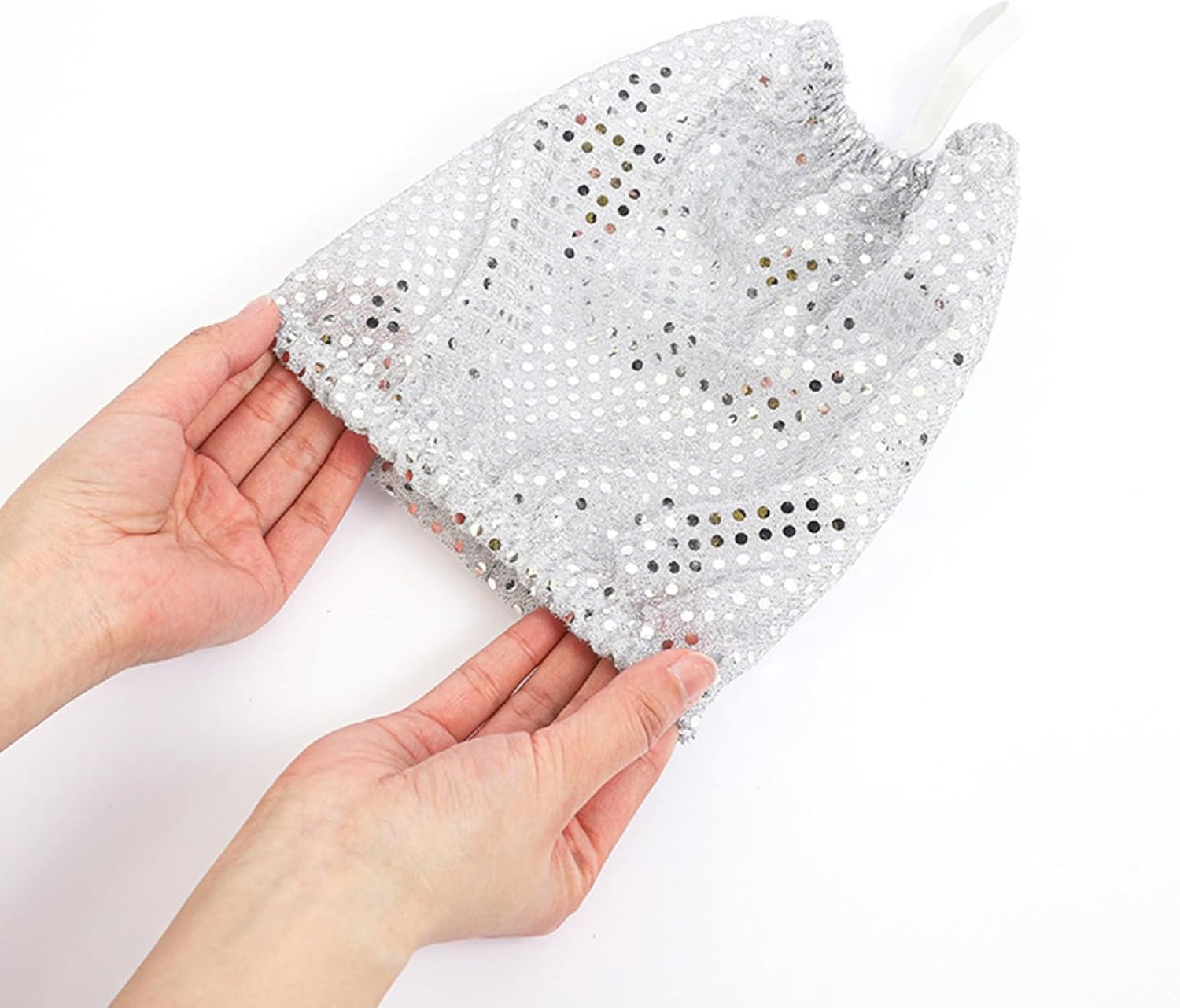 Silver Sequin Sock Covers Dance Socks Costume for Men Women, 80s 90s Star Costume, Dance Party Sock