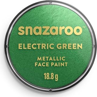 Snazaroo Electric Green Metallic paint image