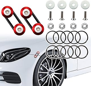 Bumper Quick Release Kit Red 12pc Bumper Holder Quick Release Bumper it Can be Applied to Front and Rear Bumpers,Trunks,Fenders,Hatches,Hoods,Etc.