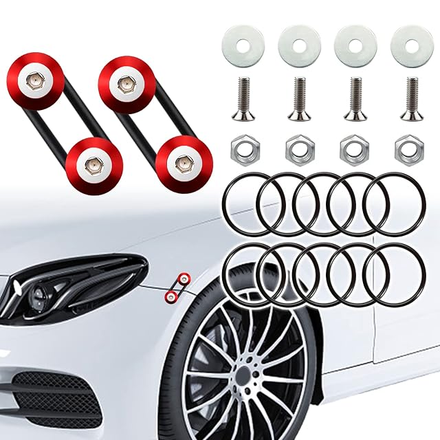 Bumper Quick Release Kit Red 12pc Bumper Holder Quick Release Bumper it Can be Applied to Front and