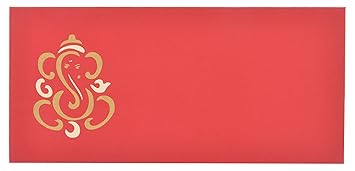East Handicrafts Gift Envelopes, 18.5 cm x 8.5 cm x 0.1 cm, Pack of 10