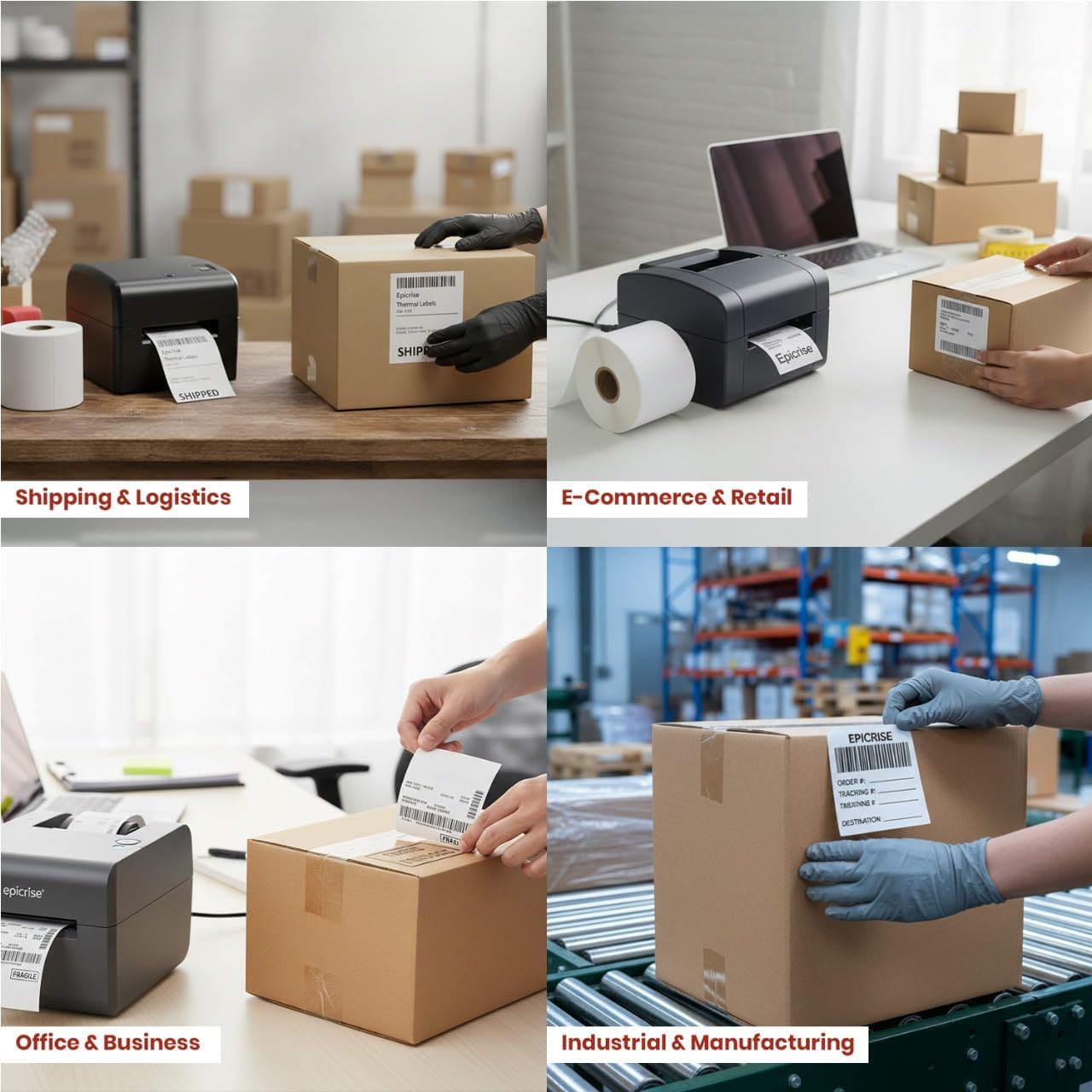 3" x 2" Direct Thermal Labels Roll, 10 Rolls (7,500 Labels), 1" Core Compatible with Zebra,Rollo, MUNBYN, POLONO, IDPRT Printer,Strong Adhesive Perforated for Packages,Barcodes & Office Use