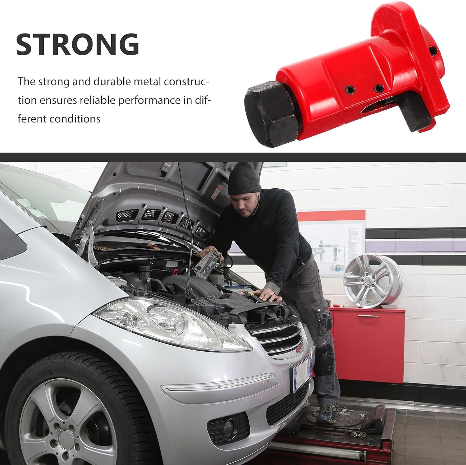 Suspension Strut Spreader Tool Shock Absorber Remover with Ergonomic Design Precision Alloy Automotive Disassembly Tool for Car and Motorcycle Maintenance for Mechanics