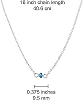 Vista 137 de Gargantilla de piedra natal – Regalo de cumpleaños, regalo para niña, mujer, amiga, hija, esposa, mamá, ella, joyas de piedras preciosas para uso