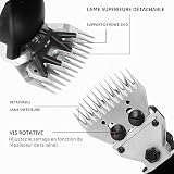 Powerful Electric Sheep Shearing Clippers Shears Animal Wool Sheep Cut Goat Alpaca Pet Trimmer Farm Machine UK Plug 690W - 3