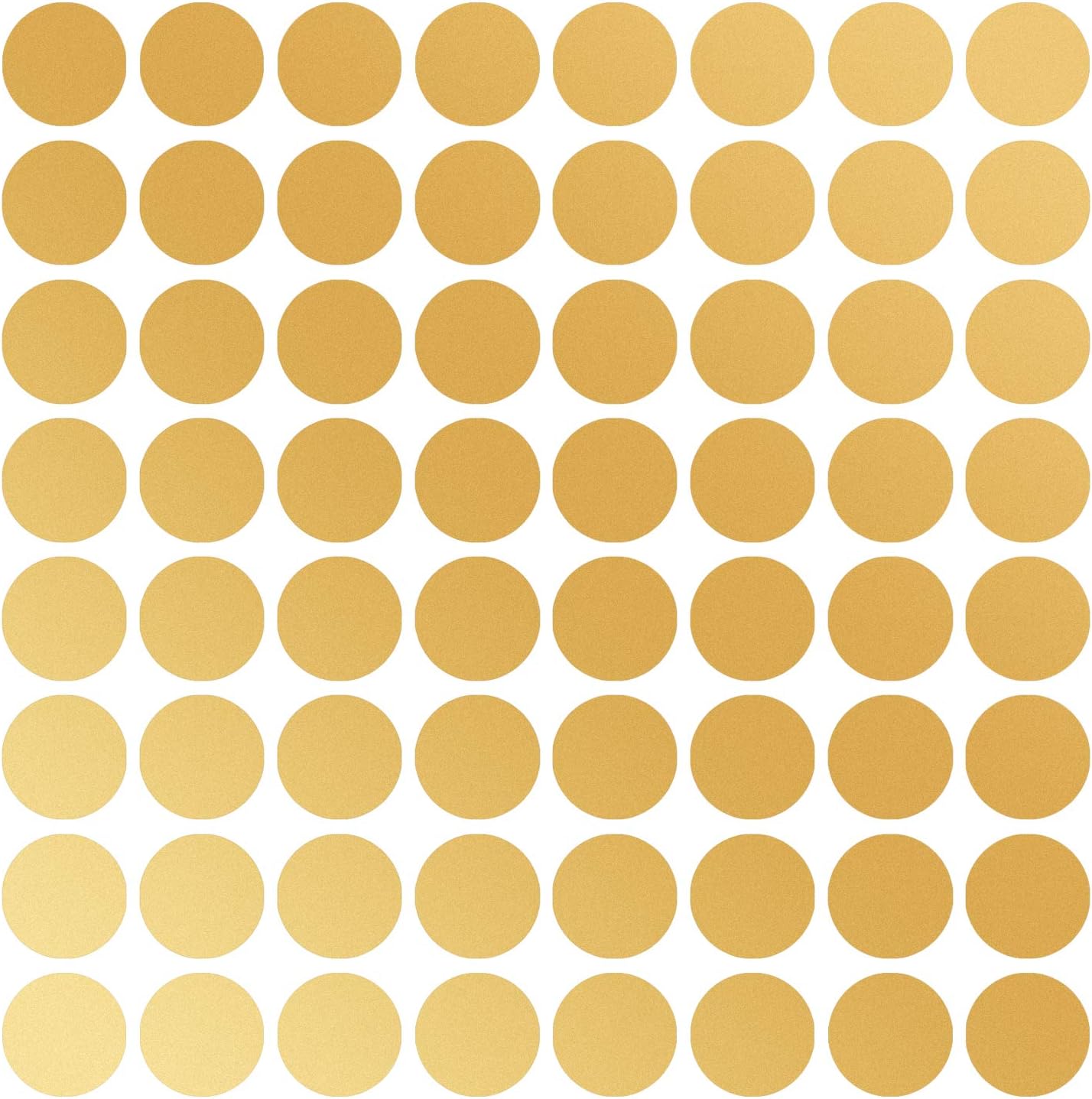 Dots Wall Stickers (2.0inch x 200),Best Choice for Baby Room,Nursery,Kindergarten and Bedroom Decoration (Gold)