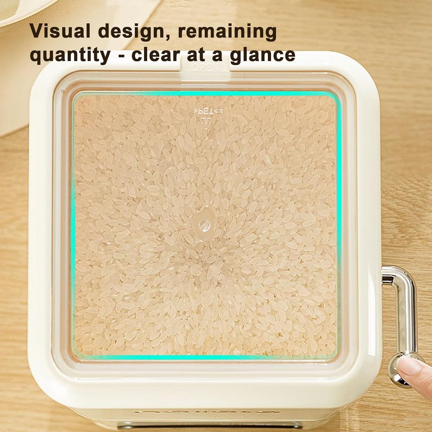 Leakproof Storage Bucket - Rice Container Organizer, Large Capacity Food Accent Style, Compact Pantry Storage Design, Bin Functional Piece, Kitchen Accessories for Restaurant, Freezer, Apartment