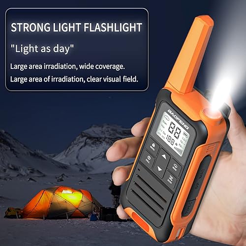 Miniatura 8 de Walkie Talkies para adultos de largo alcance Baofeng F22 Walkie Talkie FRS Radio Walky Talky para niños Radio de mano de dos vías con linterna de