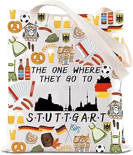 FOTAP Stuttgart Travel Tote Bag Deutschland Trip Gift European Style Tote Bag Stuttgart Souvenir Gift Stuttgart Vacation Bag