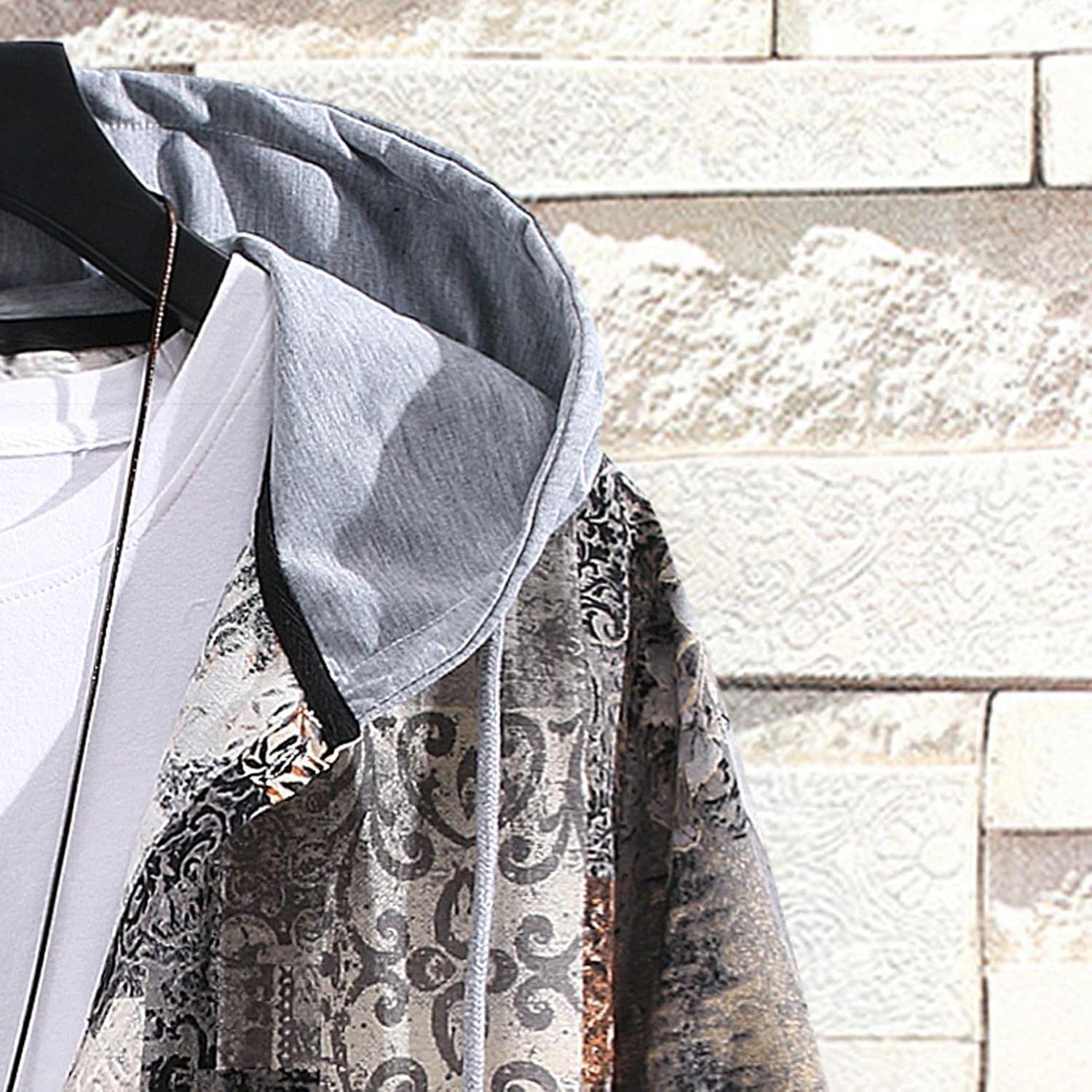 Mens Fashion Hoodies Long Sleeve Button Up Plaid Jackets Lightweight Fall Winter Camping Fishing Shirts : Sports & Outdoors