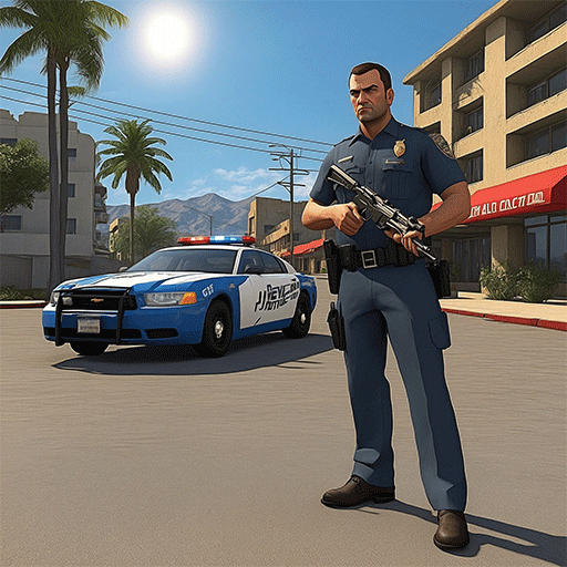 Polizeispiele: Autospiele Polizeibeamter-Simulator 3D - Grenzschutzpatrouille