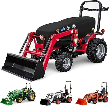 Zettum Tractor Cover - 600D Compact Tractor Cover, Waterproof Tractor Operator Area Covers, Protects Seat & Controls from Rain and Sun, Compatible with John Deere, Kubota, Mahindra and More