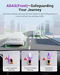Vantrue S1 Pro Max AI Dash Cam, 4K Dash Camera with Parking Mode, Voice/APP Control, 5GHz WiFi, STARVIS 2, HDR, PlatePix, Night Vision, GPS, Dashcam Support 1TB